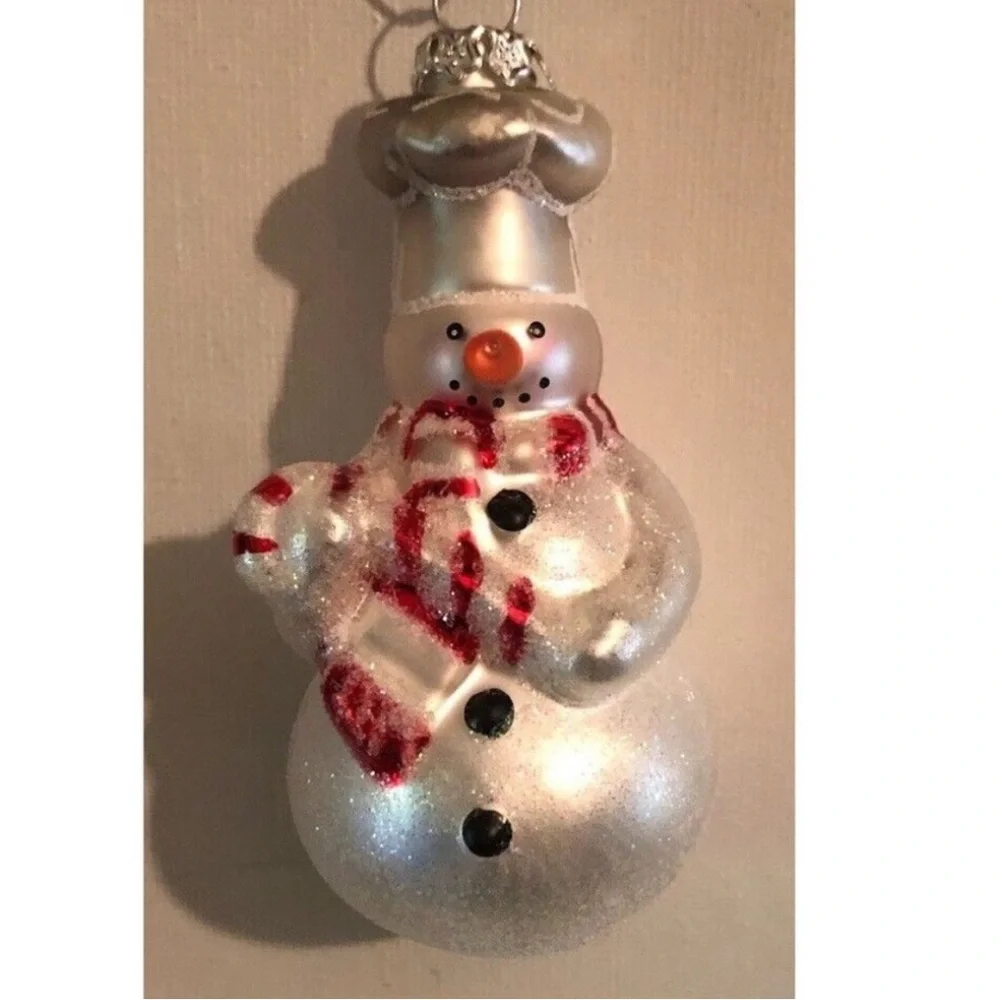 Williams Sonoma Snowman Chef Ornaments (set of 4)